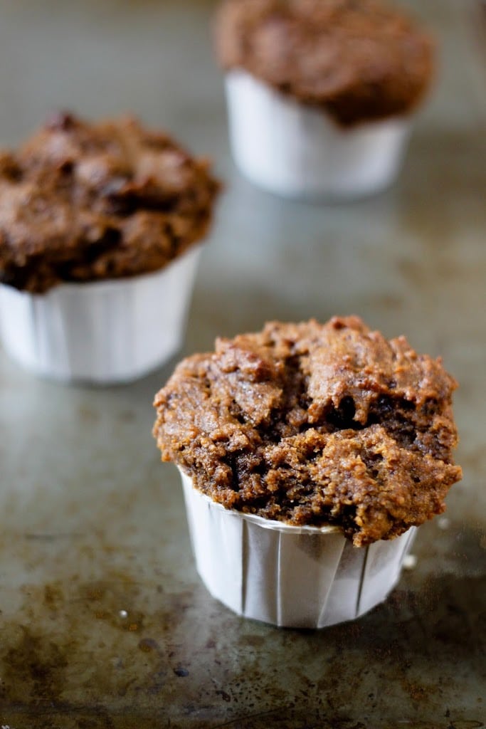 bran muffins in paper liners