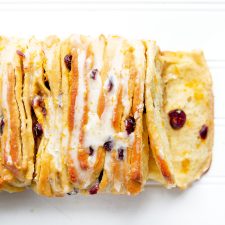 Cranberry Orange Pull Apart Bread