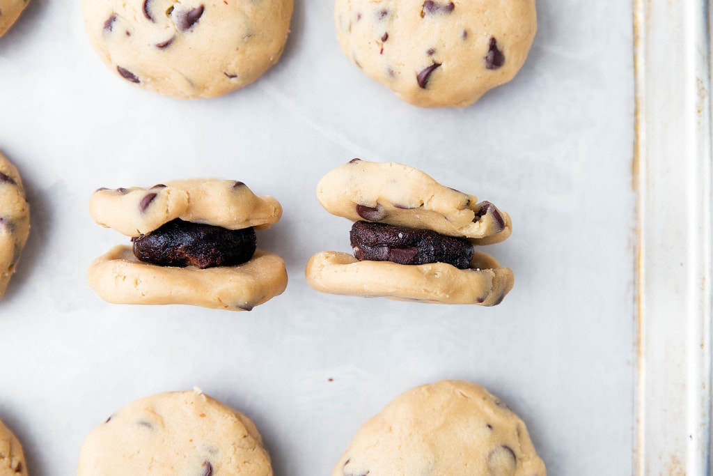 filled chocolate chip cookies