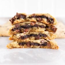 Brownie Stuffed Chocolate Chip Cookies
