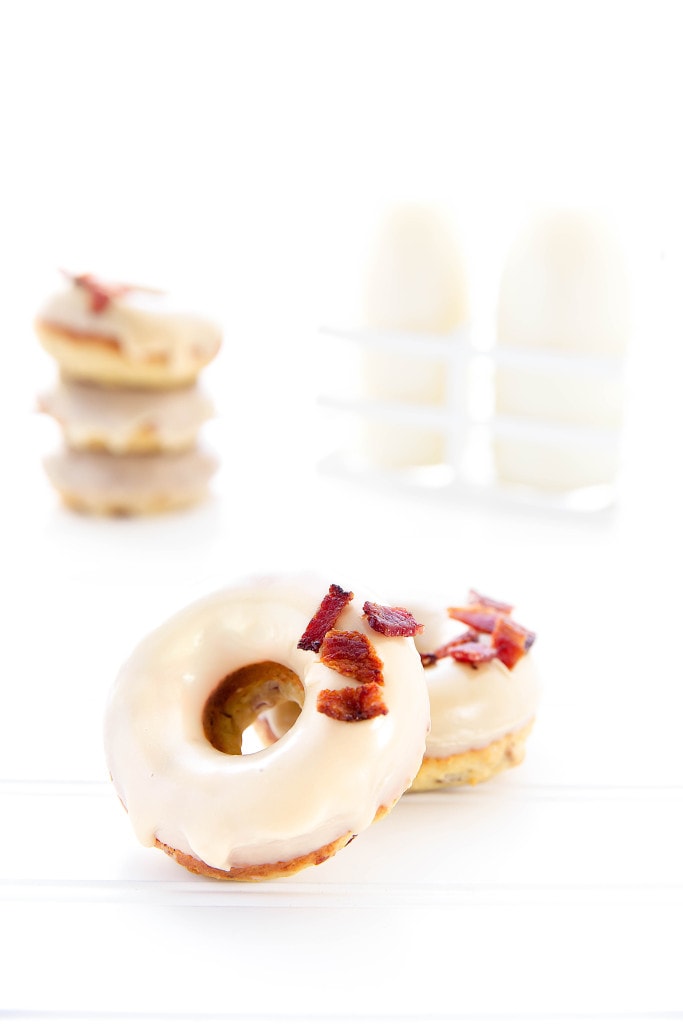 When you can’t decide between savory and sweet, choose baked Maple Bacon Donuts! Because everything is better with a little bacon.