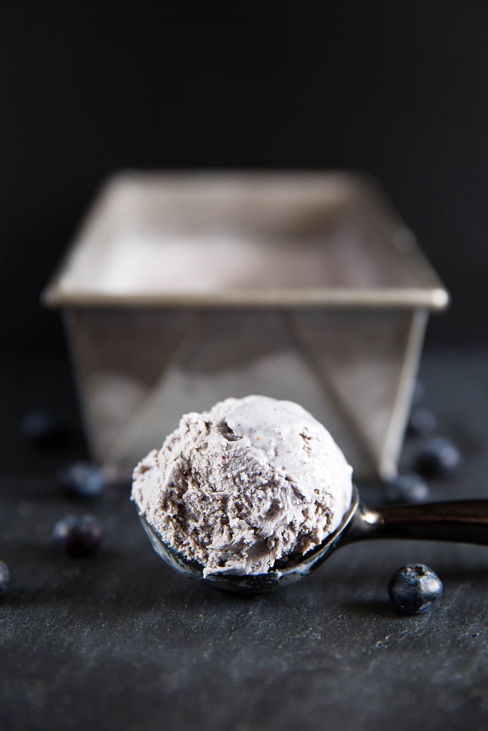 Blueberry Cheesecake Ice Cream combines decadent cheesecake with loads of fresh blueberries in this creamy and delicious ice cream!