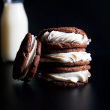 Toasted Marshmallow Nutella Sandwich Cookies