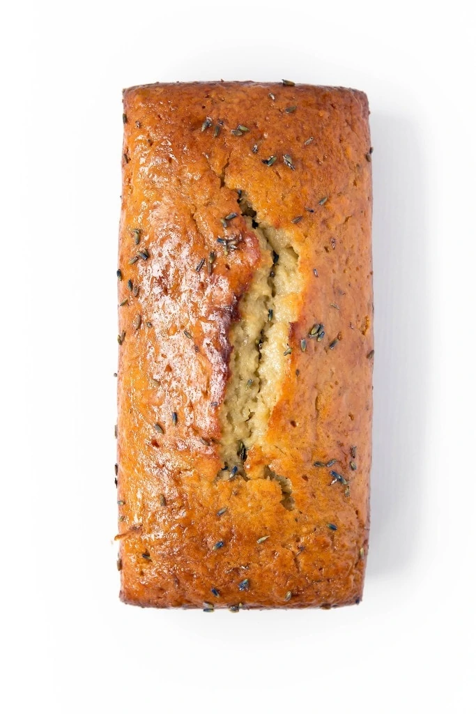 loaf of Banana Lavender Bread