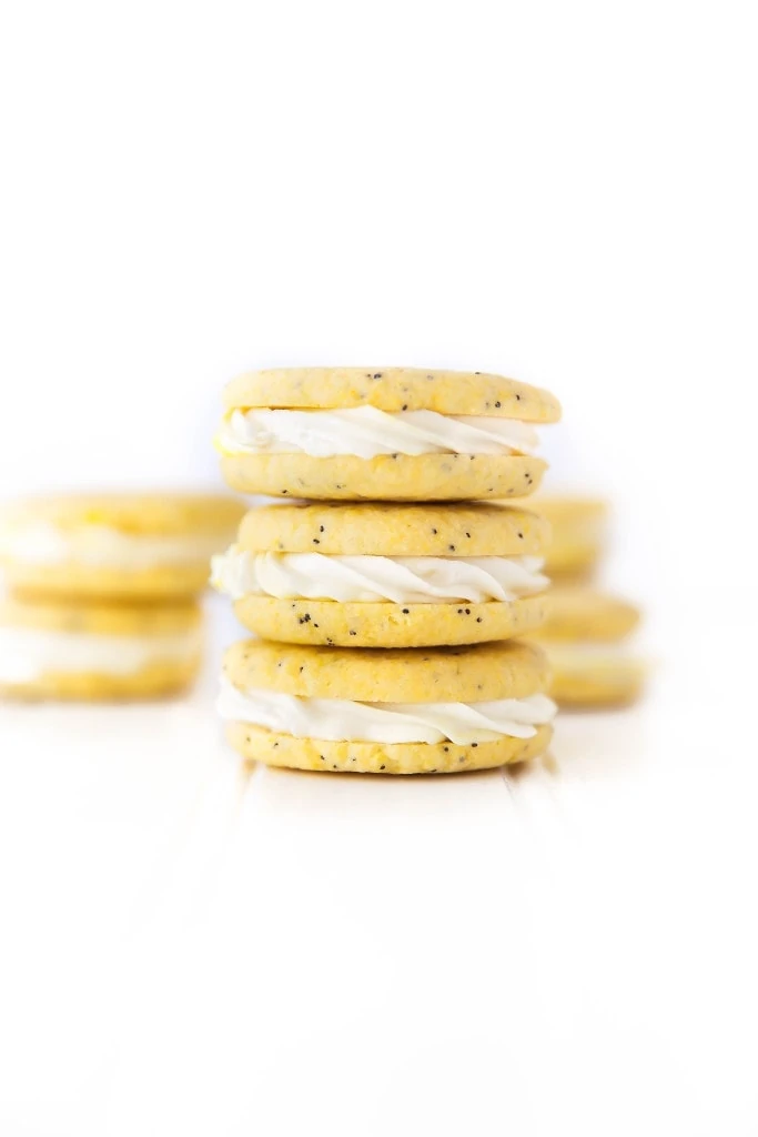 Lemon Poppy Seed Sandwich Cookies: the most addicting lemon cookie I've ever had, period!