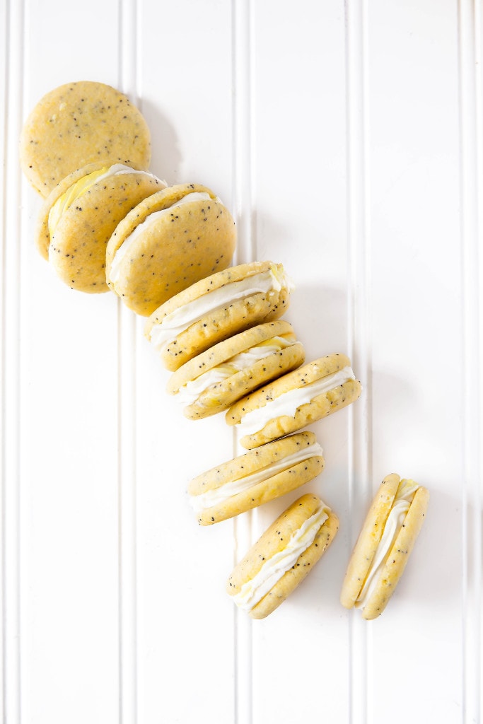 Lemon Poppy Seed Sandwich Cookies: the most addicting lemon cookie I've ever had, period!