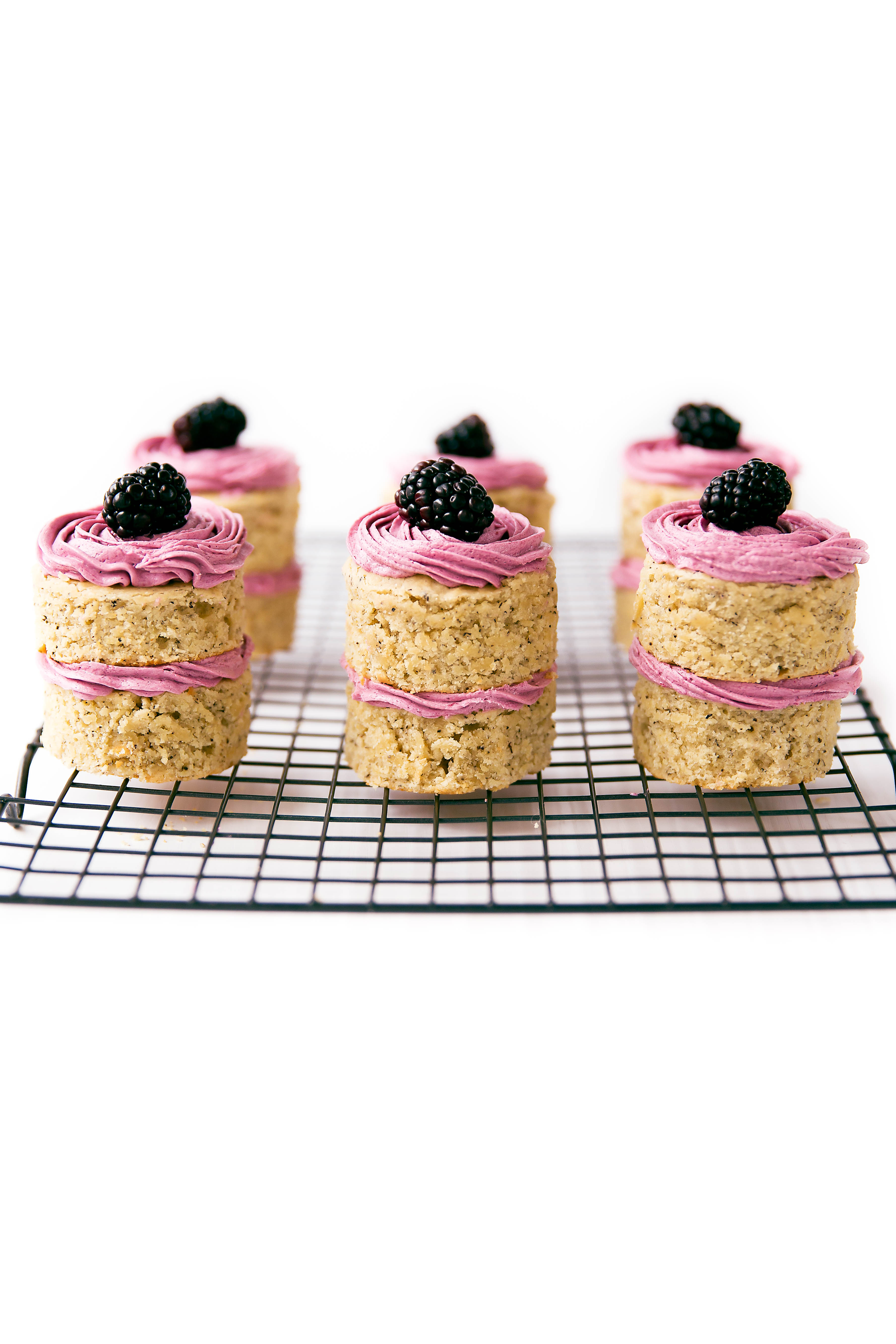Earl Grey & Roasted Blackberry Petit Fours