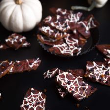 Spider Web Toffee Bark
