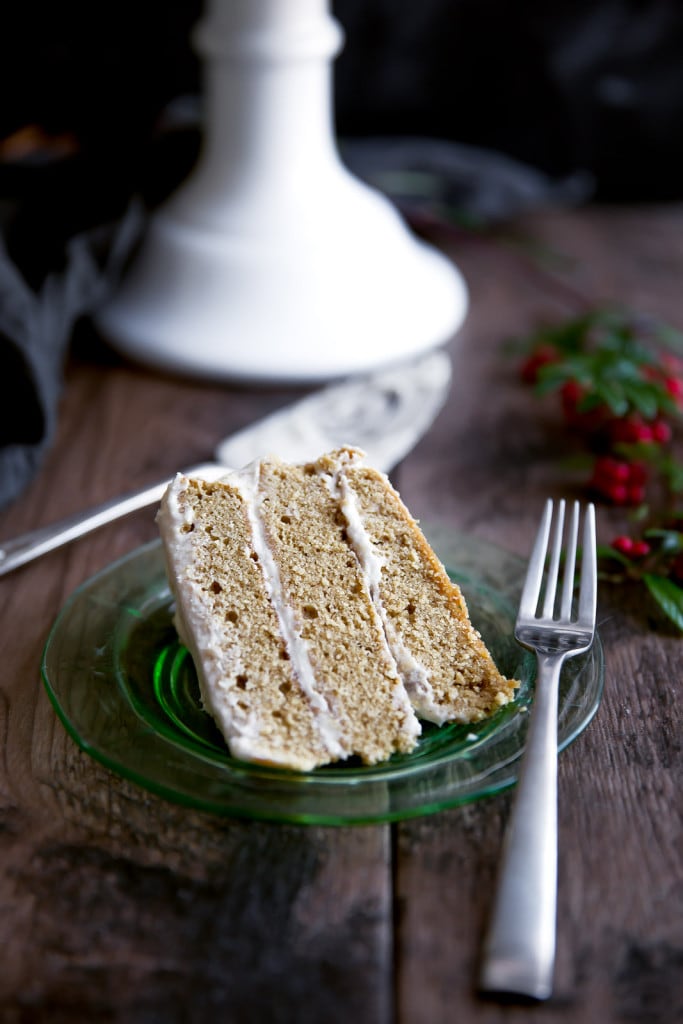 Spiced rum cake with eggnog frosting will have your guests begging for seconds (thirds!).