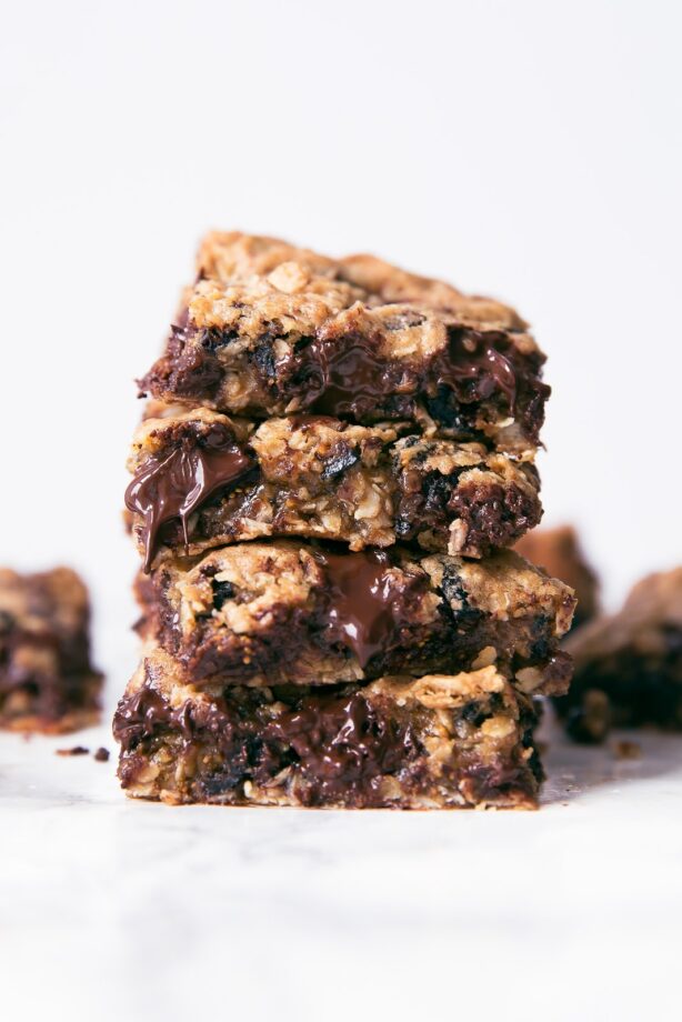 Giant chunks of dark chocolate, mission figs, and oatmeal walk into a bar...