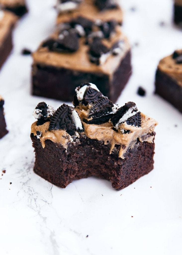 mocha brownies with coffee frosting 