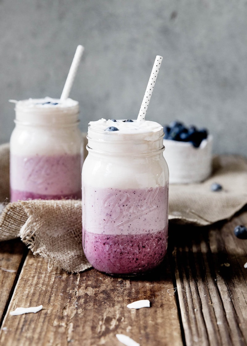 The supermodel of breakfast, this Blueberry Coconut Layered Smoothie is a healthy and delicious way to start your day.