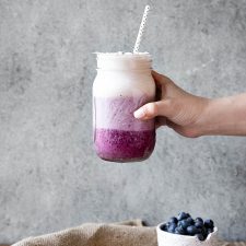 Blueberry Coconut Layered Smoothie