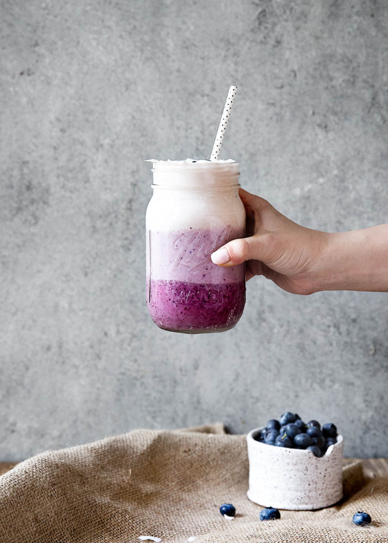 The supermodel of breakfast, this Blueberry Coconut Layered Smoothie is a healthy and delicious way to start your day.