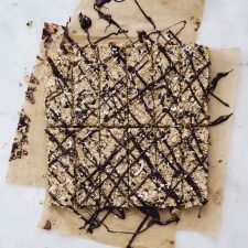 Raw Tahini, Popped Quinoa + Cacao Nib Granola Bars