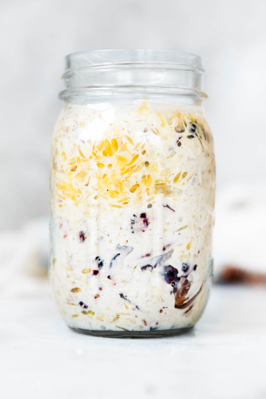 Overnight oats are a simple and nutritious breakfast all year round. This version, with dried cranberries, orange, and Valdosta pecans, is insanely delicious!