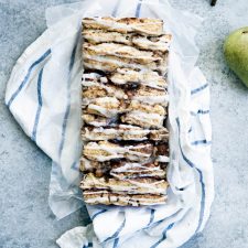 Bourbon Spiked Pear Pull Apart Scone Bread