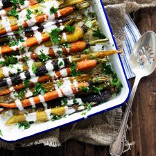 Cumin Roasted Carrots with Tahini Dressing