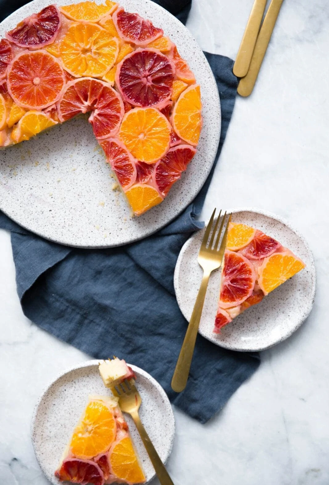 An easy upside down winter citrus cake that will brighten anyone's day.