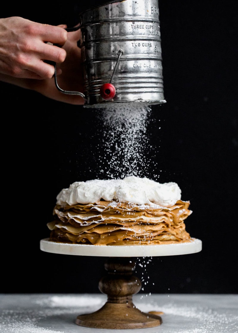 Bananas Foster Dulce De Leche Crepe Cake - Broma Bakery