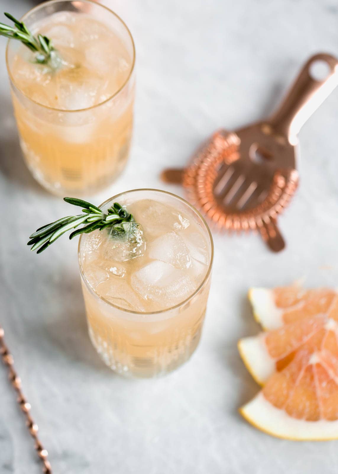Named after the iconic dancer Ginger Rogers, this refreshing cocktail is made with fresh grapefruit juice, homemade ginger syrup, and gin!