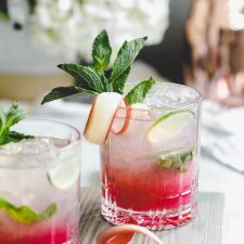 Rhubarb Mint Mojito