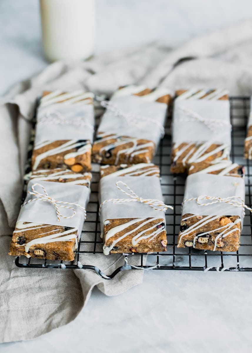 No bake Blueberry Almond Breakfast Bars so good you'll forget they're healthy. Vegan, gluten-free, and ridiculously delicious!