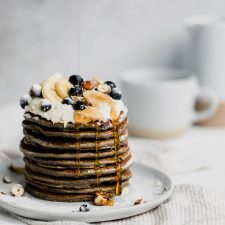 Gluten Free Blueberry Buckwheat Pancakes