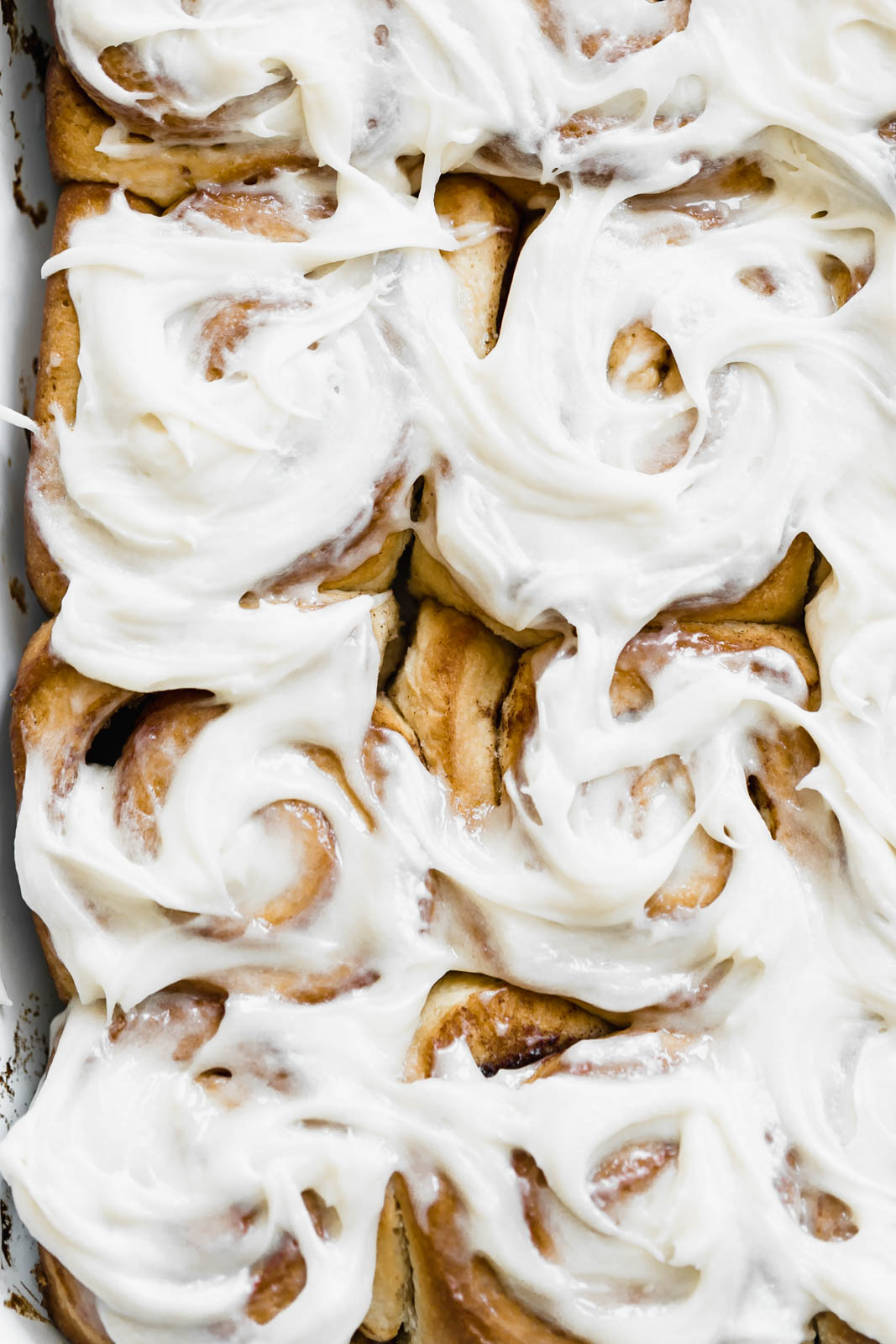 maple cinnamon sticky buns with cream cheese frosting