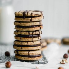 Hazelnut Espresso Sandwich Cookies