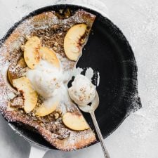 Brown Butter Peach Dutch Baby