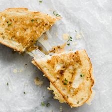 Gruyere Grilled Cheese with Carmelized Onions and Mustard