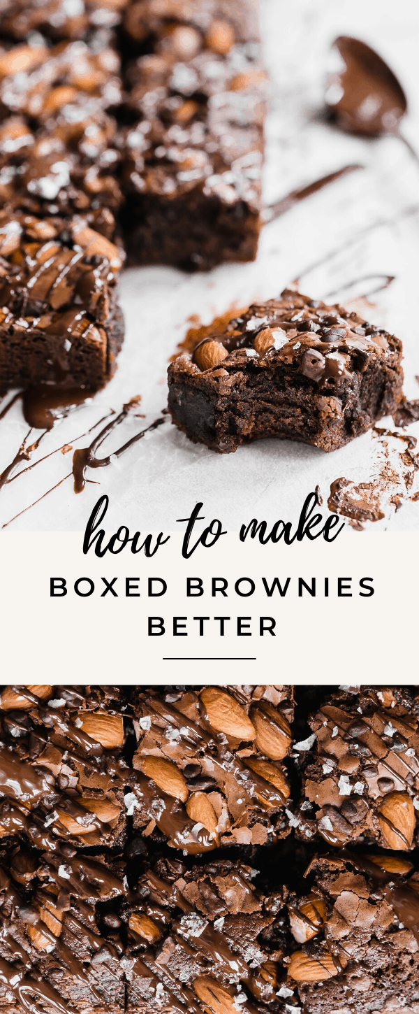 Take your boxed brownies up a notch with some extra add ins for the best boxed brownies ever