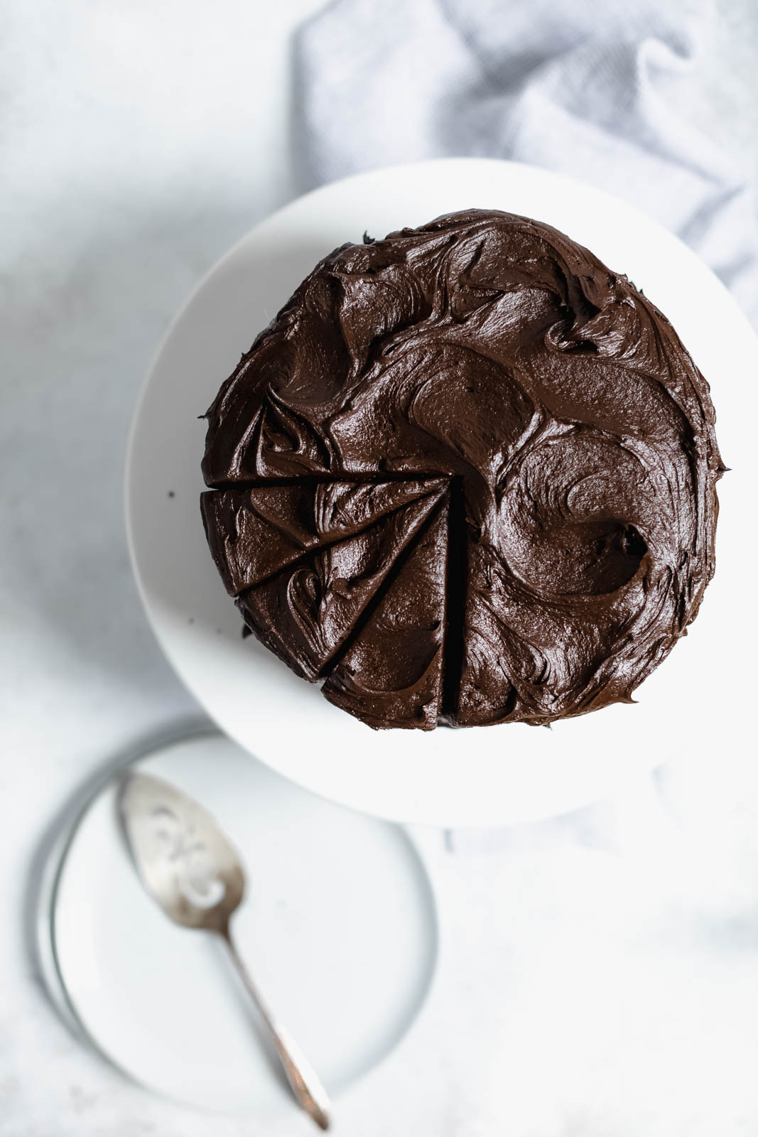 The Blackout Chocolate Cake to end all other chocolate cakes. Aka a moist as heck chocolate cake with a sinful chocolate buttercream frosting.