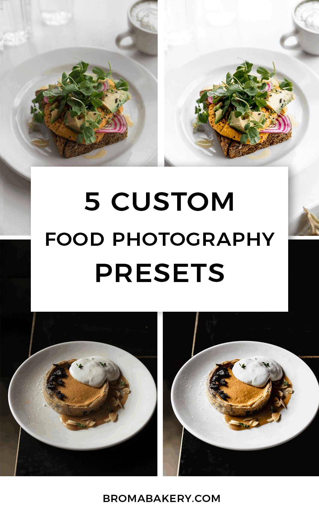 Editing can be difficult, especially if you're just starting out with food photography. To help, here are 5 custom Lightroom presets for food photography!