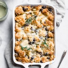 Rosemary Olive Savory Bread Pudding