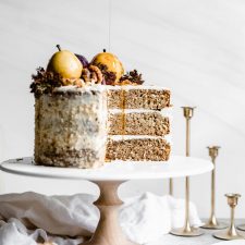 Maple Walnut Cake with Maple Frosting