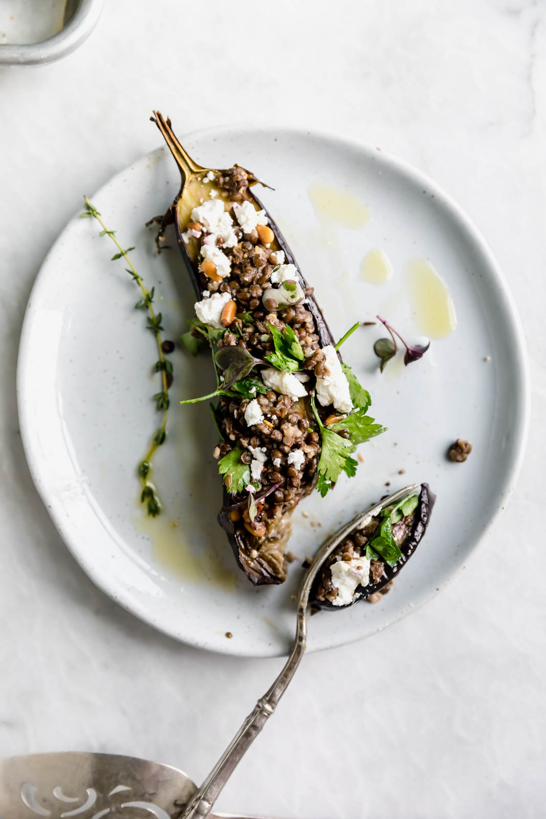 Recipe For Roasted Eggplant With Lentils