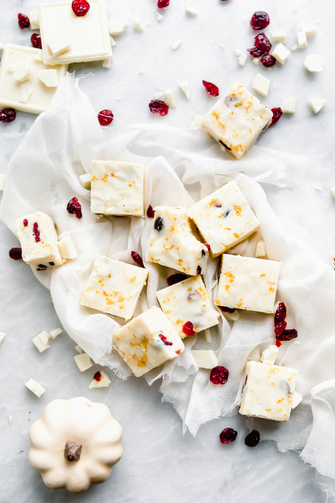 This 4-ingredient Cranberry Orange White Chocolate Fudge is a quick and delicious holiday treat the whole family will love!