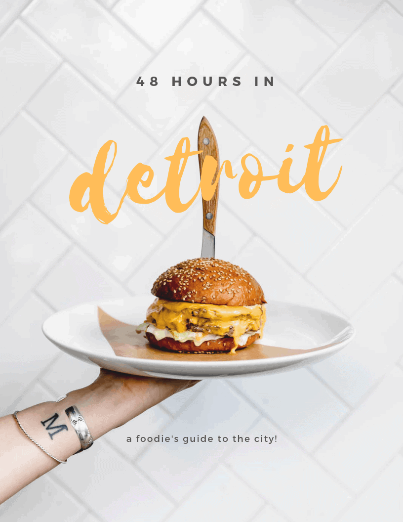 The ultimate 48 hour guide on where to eat, drink, and play in Detroit, MI! Because eating your way across a city is the best way to experience it :)
