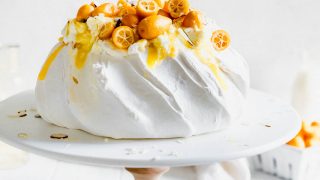 Peaches and Cream Pavlova - Broma Bakery