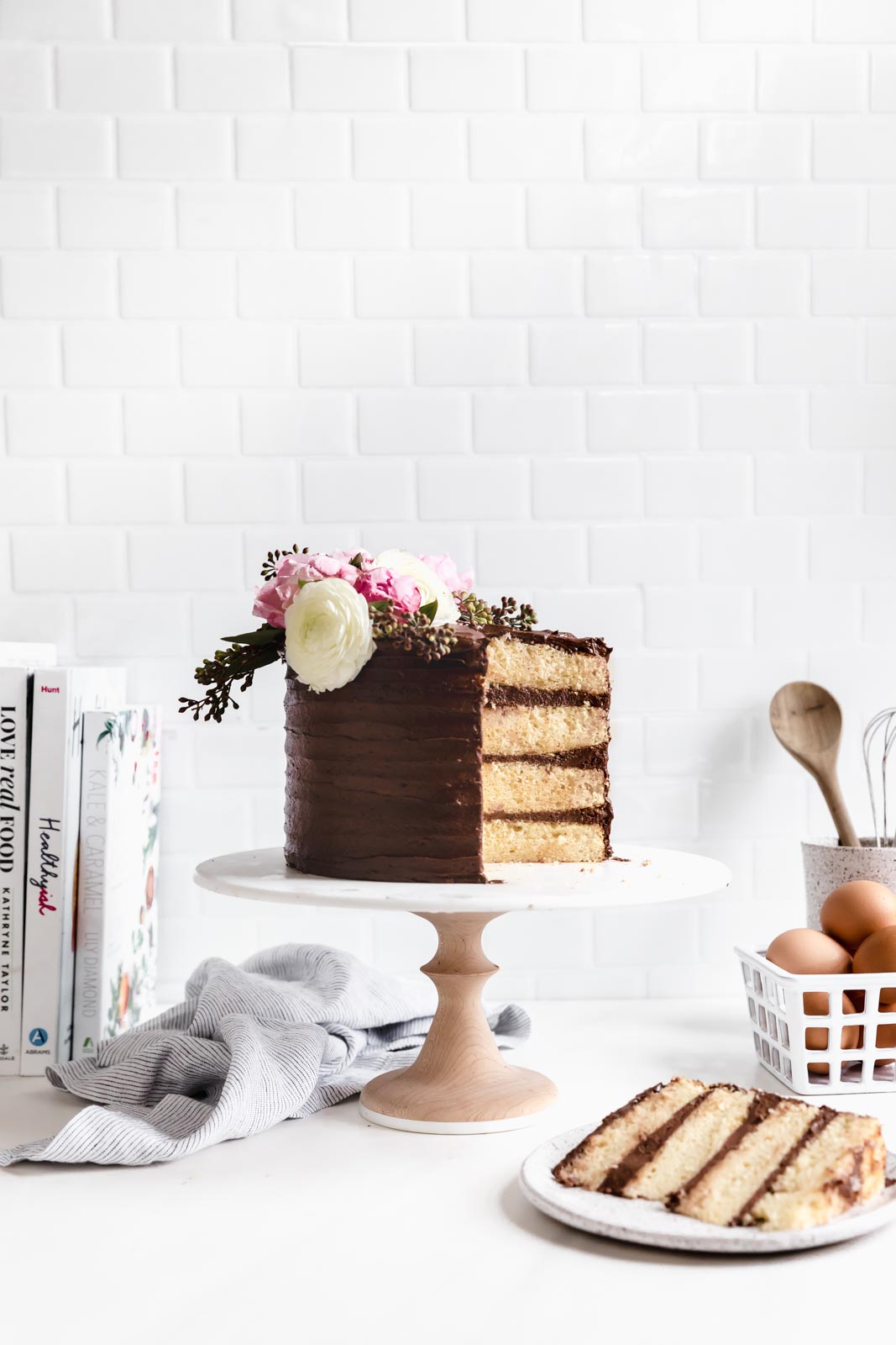 Make any day feel like a birthday with the best ever vanilla cake with chocolate frosting. This cake IS the celebration!