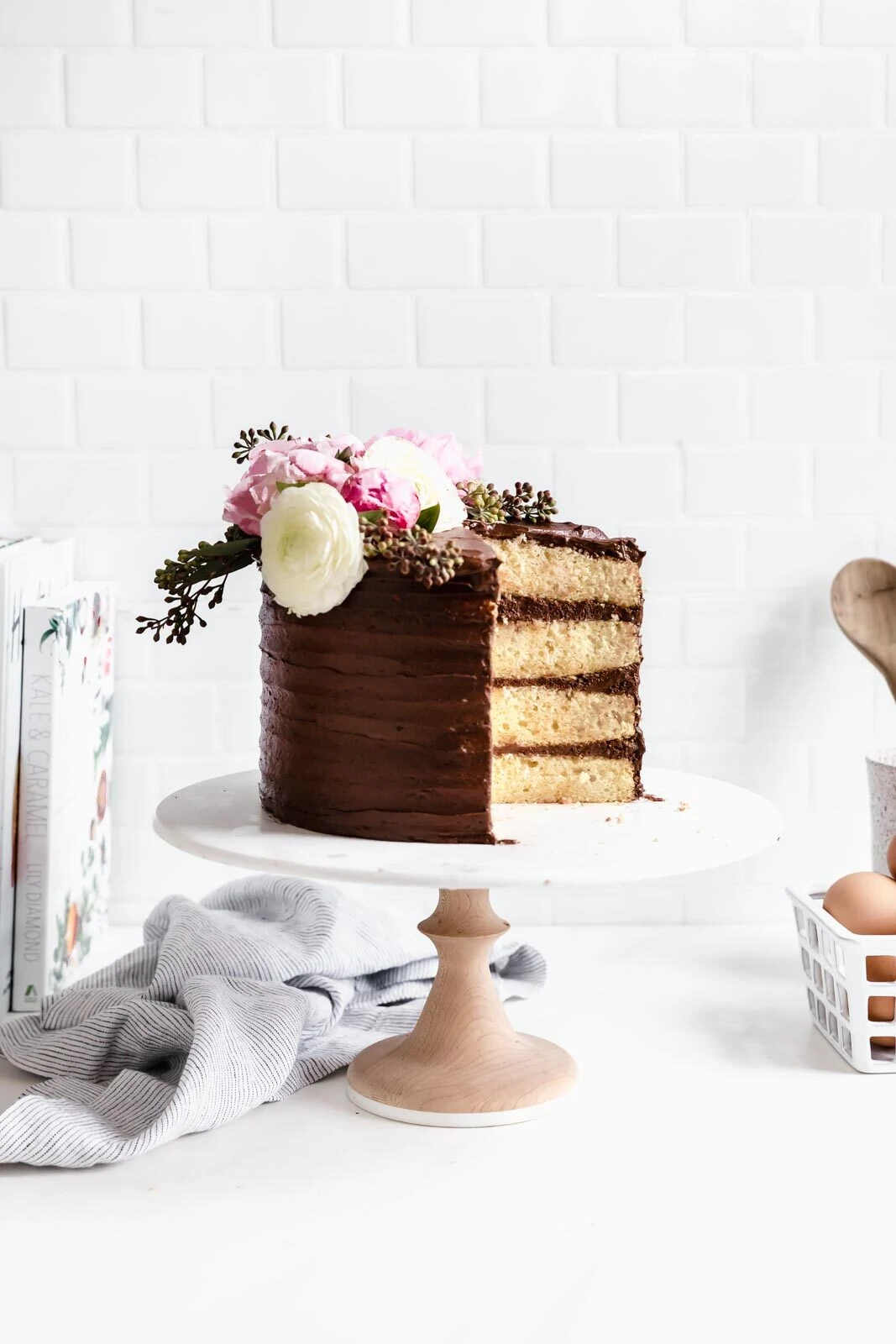 Gluten-free Vanilla Cake with Chocolate Buttercream – Beyond Our Sky