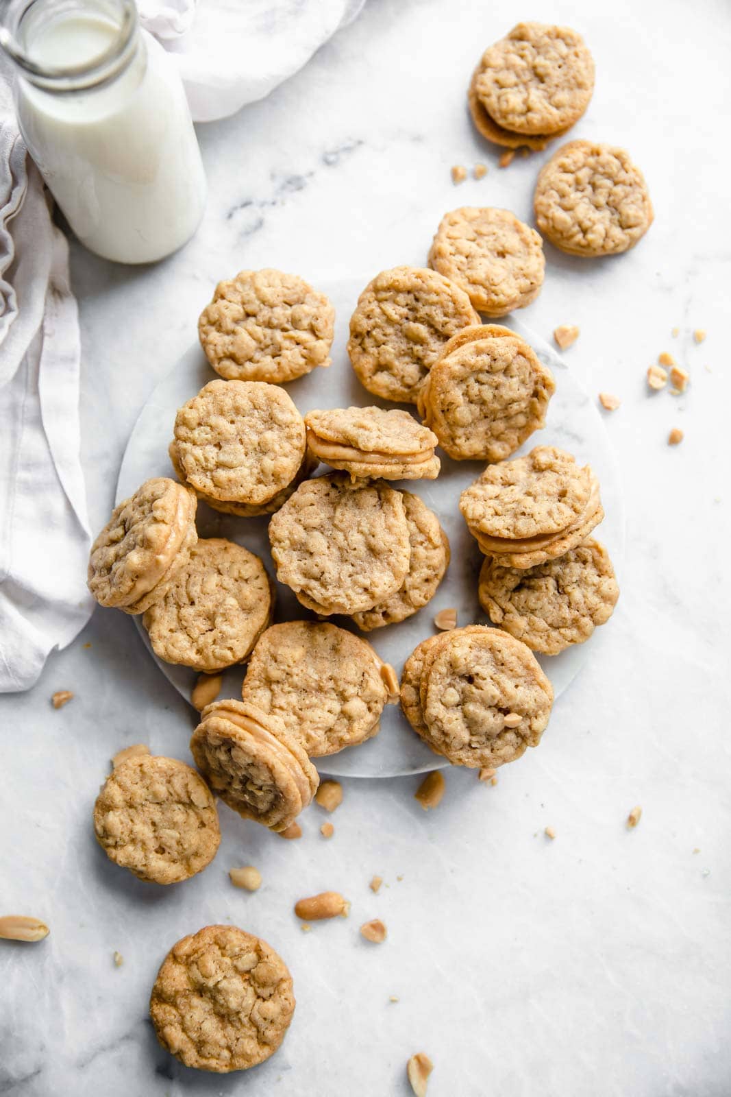 Halfway to Heaven Peanut Butter Cookies: this recipe is nearly all in halves, which makes it super easy to remember. And they're beyond heavenly!