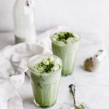 White Chocolate Matcha Iced Latte