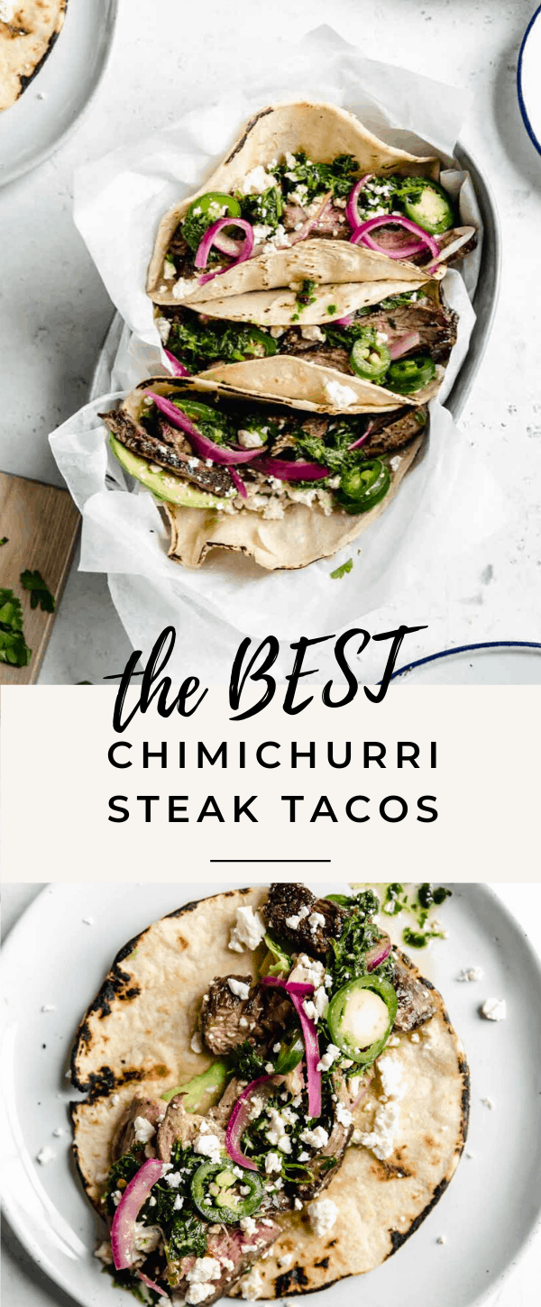 chimichurri steak tacos