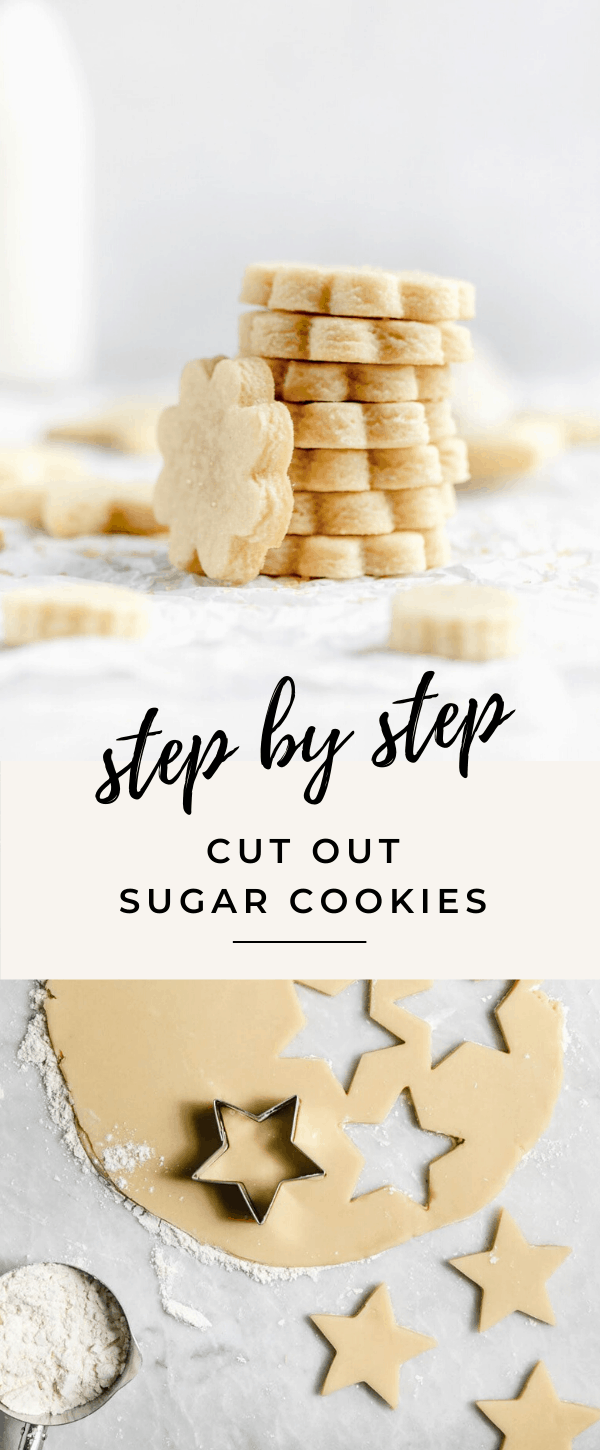 Get back to basics wtih these perfect cut out sugar cookie. Dense, and chewy, with a crispy edge and a gooey center, you won't be disappointed!