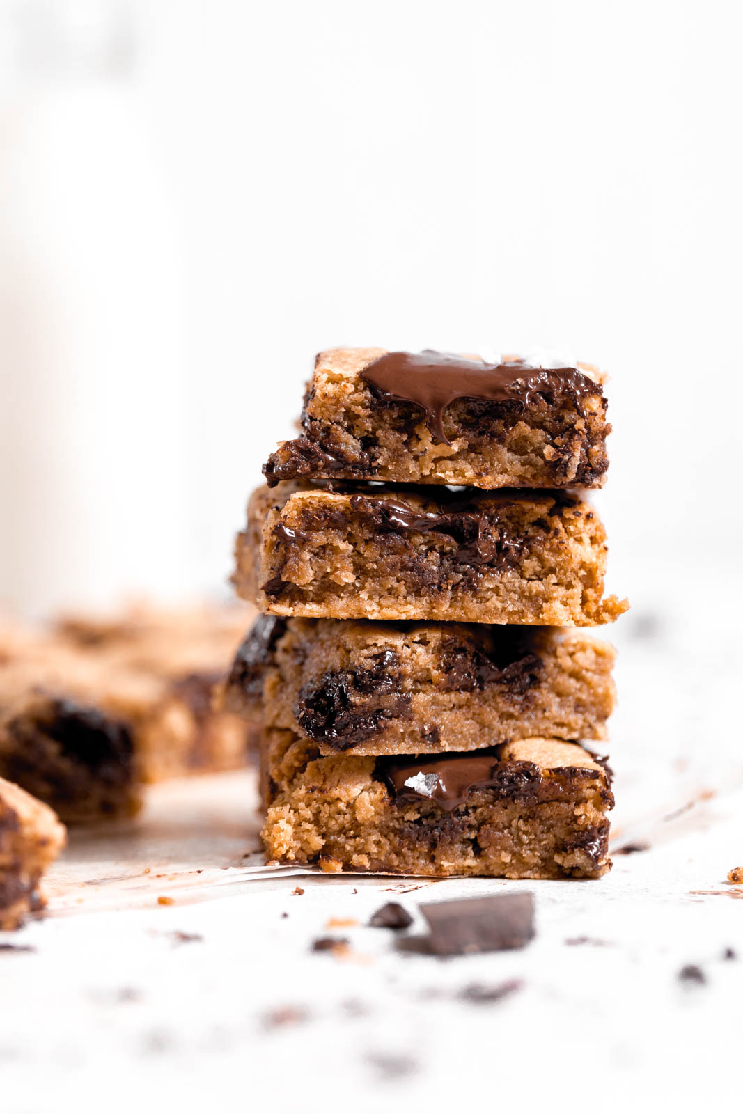 These Chocolate Chip Tahini blondies are what gooey, buttery, chocolatey dreams are made of it.