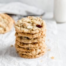 White Chocolate Cranberry Oatmeal Cookies