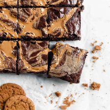 Cookie Butter Swirled Brownies